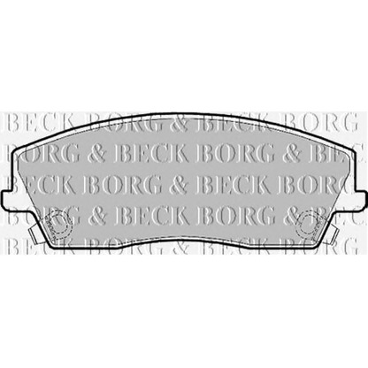 Фото Комплект тормозных колодок, дисковый тормоз BORG & BECK BBP2167