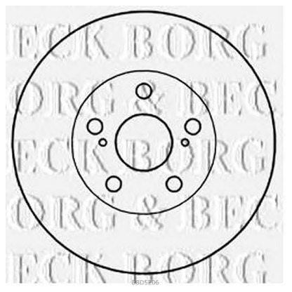 Photo Disque de frein BORG & BECK BBD5206