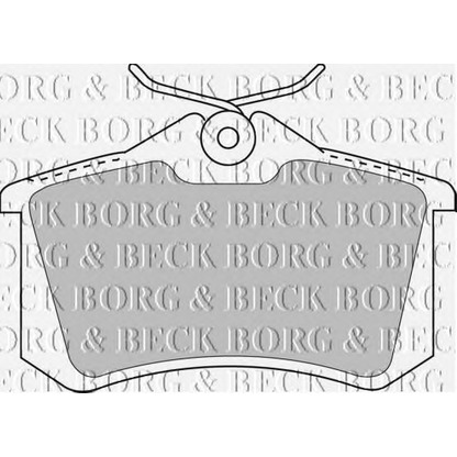 Zdjęcie Zestaw klocków hamulcowych, hamulce tarczowe BORG & BECK BBP1512