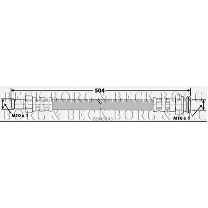 Photo Brake Hose BORG & BECK BBH6240