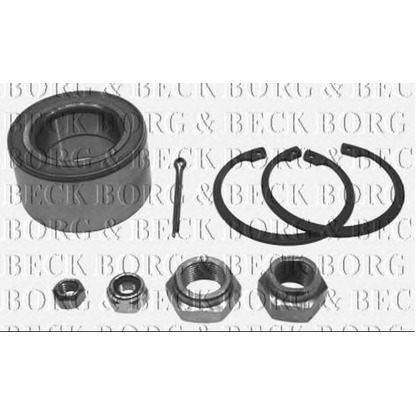 Photo Kit de roulements de roue BORG & BECK BWK081