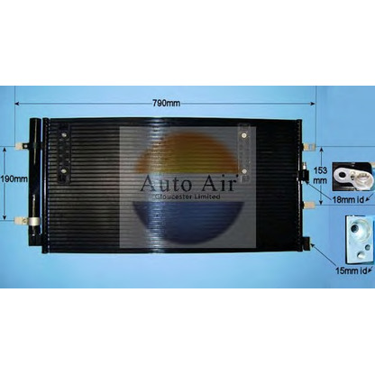 Photo Condenser, air conditioning AUTO AIR GLOUCESTER 169705A