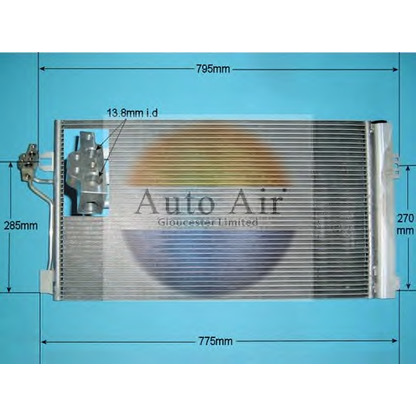 Photo Condenser, air conditioning AUTO AIR GLOUCESTER 168916