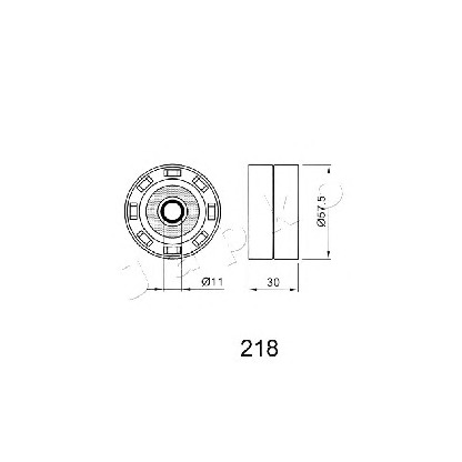 Photo Tensioner, timing belt JAPKO 45218