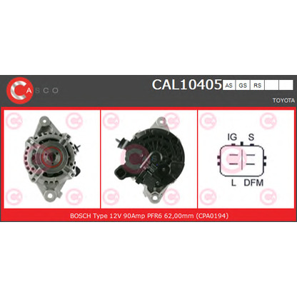 Фото Генератор CASCO CAL10405AS