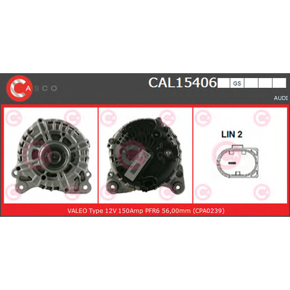 Photo Alternator CASCO CAL15406GS