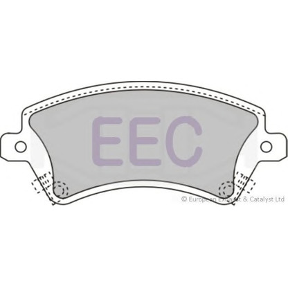 Фото Комплект тормозных колодок, дисковый тормоз EEC BRP1223