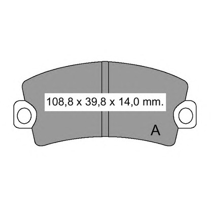 Фото Комплект тормозных колодок, дисковый тормоз VEMA 830863