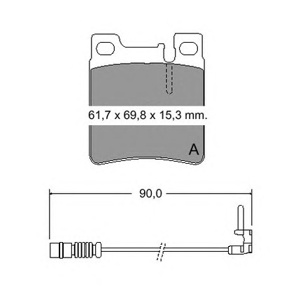 Photo Kit de plaquettes de frein, frein à disque VEMA 835130