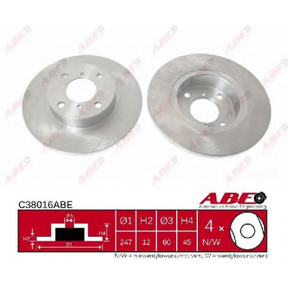 Photo Brake Disc ABE C38016ABE