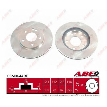 Photo Brake Disc ABE C3M064ABE