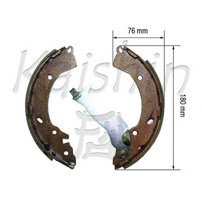 Zdjęcie Zesatw szczęk hamulcowych KAISHIN K11182