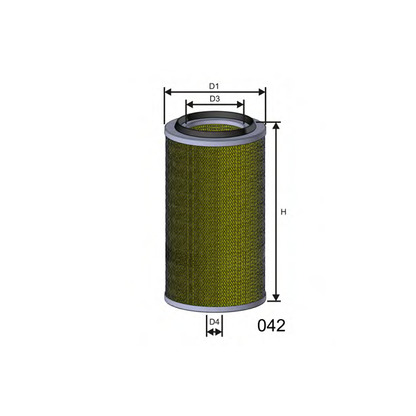 Photo Air Filter MISFAT R982
