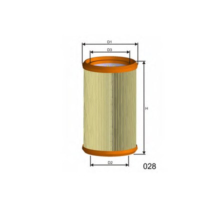 Photo Air Filter MISFAT R195