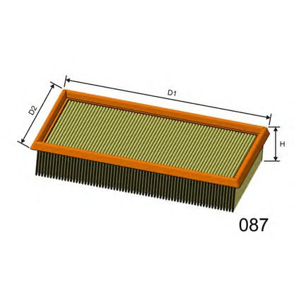 Photo Air Filter MISFAT P345A