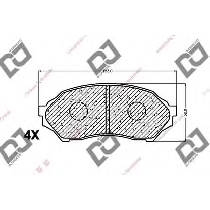 Photo Brake Pad Set, disc brake DJ PARTS BP1407