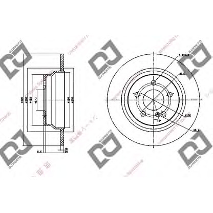 Zdjęcie Tarcza hamulcowa DJ PARTS BD1145