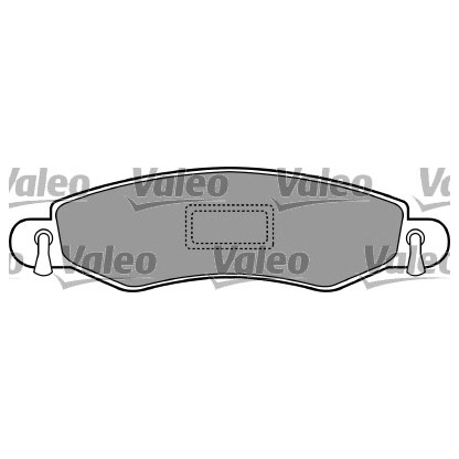Photo Brake Pad Set, disc brake VALEO 597336