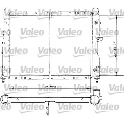 Foto Radiatore, Raffreddamento motore VALEO 730516