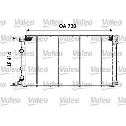 Photo Radiator, engine cooling VALEO 732919