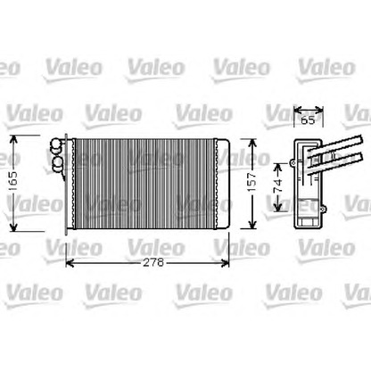 Photo Heat Exchanger, interior heating VALEO 812237