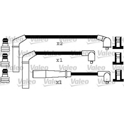 Zdjęcie Zestaw przewodów zapłonowych VALEO 346443