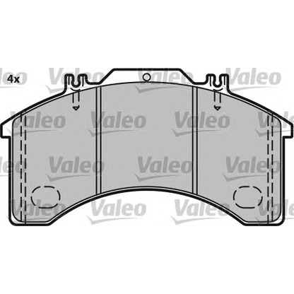 Foto Kit pastiglie freno, Freno a disco VALEO 541616