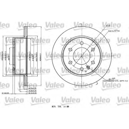 Foto Bremsscheibe VALEO 187142