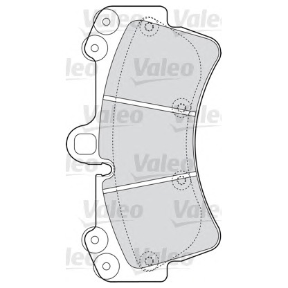 Photo Brake Pad Set, disc brake VALEO 598656
