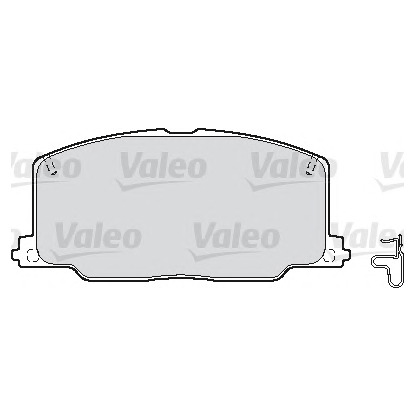 Photo Kit de plaquettes de frein, frein à disque VALEO 540456