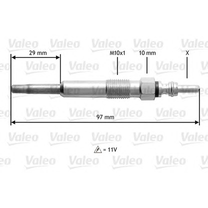 Foto Bujía de precalentamiento VALEO 345130