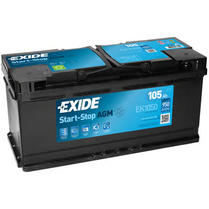 Photo Starter Battery; Starter Battery EXIDE EK1050