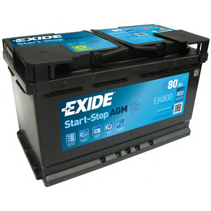 Photo Batterie de démarrage; Batterie de démarrage EXIDE EK800