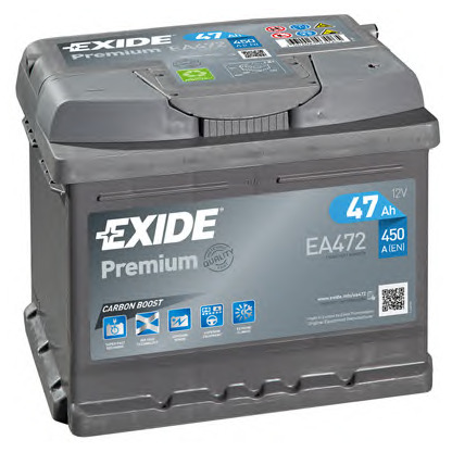 Photo Batterie de démarrage; Batterie de démarrage EXIDE EA472