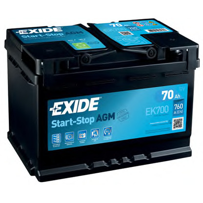 Foto Starterbatterie; Starterbatterie EXIDE EK700
