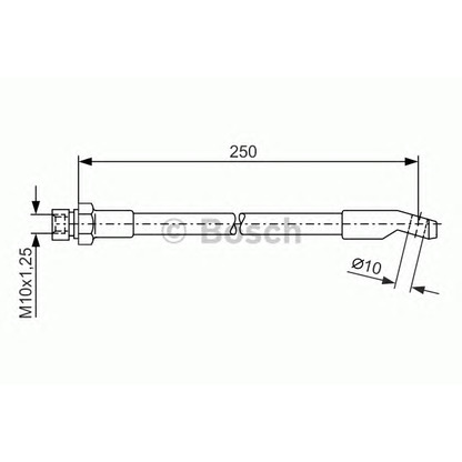 Zdjęcie Przewód hamulcowy elastyczny BOSCH 1987476245