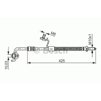 Фото Тормозной шланг BOSCH 1987476565