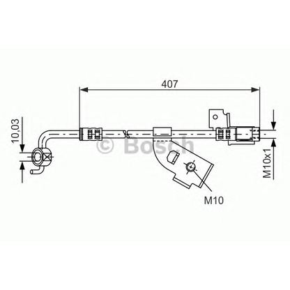 Фото Тормозной шланг BOSCH 1987481113