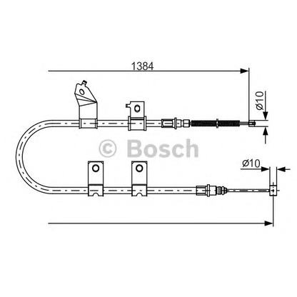 Photo Cable, parking brake BOSCH 1987482082