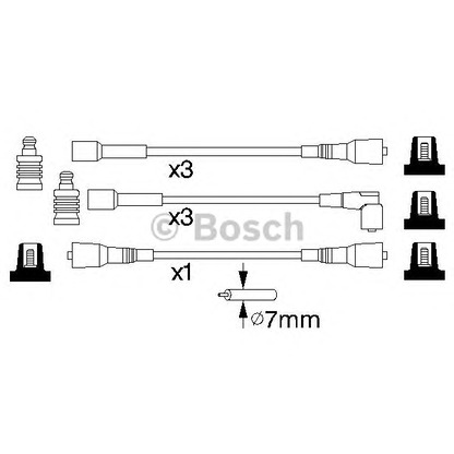 Photo Ignition Cable Kit BOSCH 0986356814