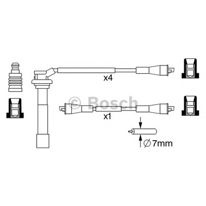 Foto Kit cavi accensione BOSCH 0986357053