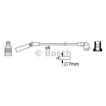 Photo Ignition Cable Kit BOSCH 0986357093