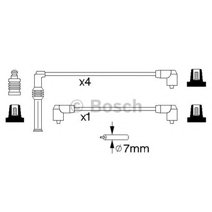 Photo Ignition Cable Kit BOSCH 0986357139