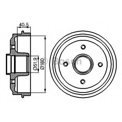 Foto Tambor de freno BOSCH 0986477095
