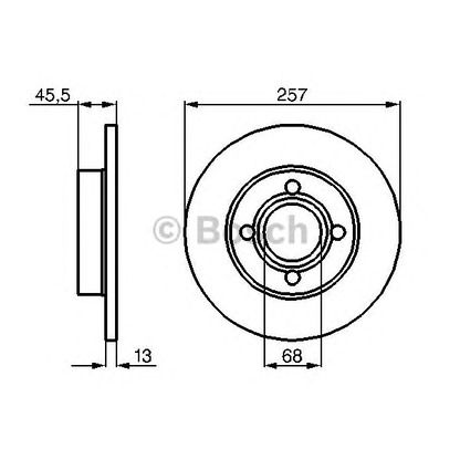 Foto Disco de freno BOSCH 0986478016