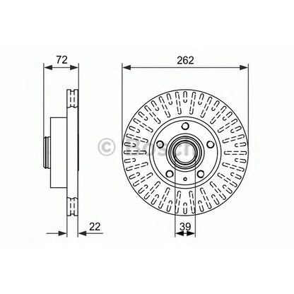 Photo Brake Disc BOSCH 0986478307