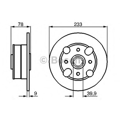 Photo Disque de frein BOSCH 0986478403