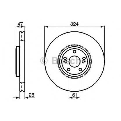 Фото Тормозной диск BOSCH 0986478972