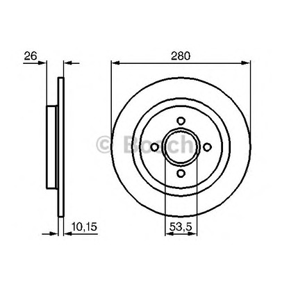 Photo Disque de frein BOSCH 0986479049