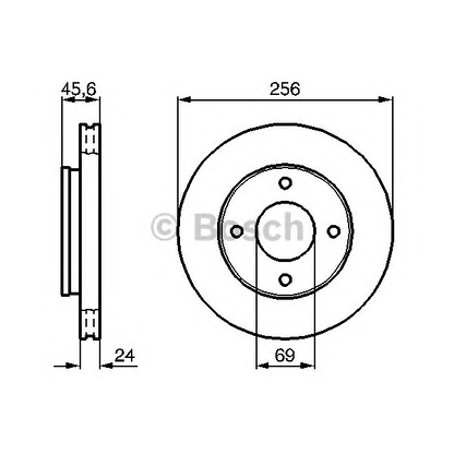 Photo Disque de frein BOSCH 0986479B83